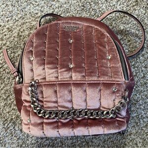 Victoria's Secret Pink suede backpack